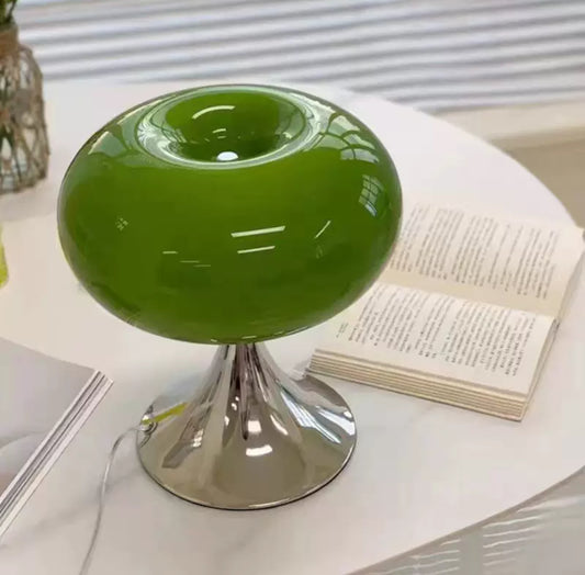 Mira - Glass & Chrome Dome Lamp